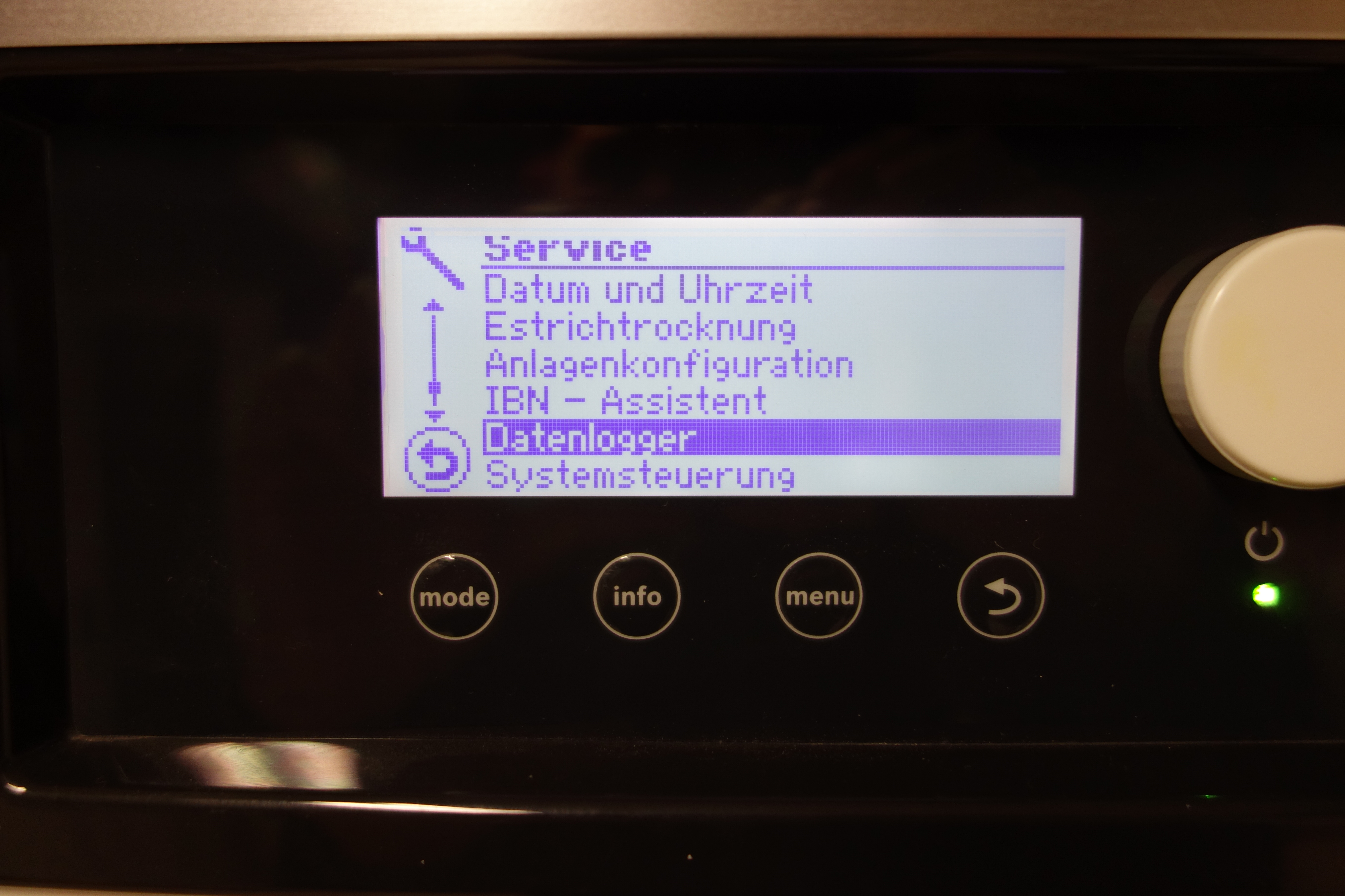 Bild 6: Menüpunkt "Datenlogger" auswählen